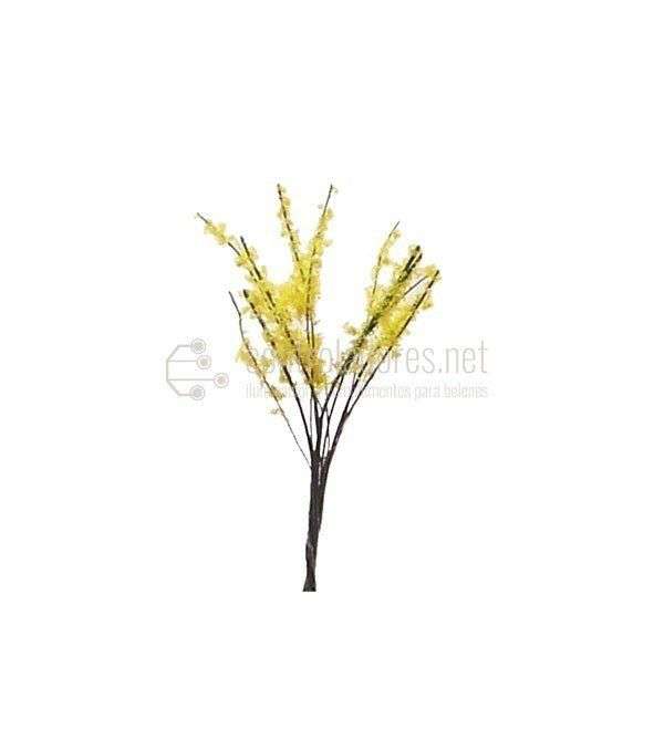 Arbusto en flor. Amarillo (3cm.) (2Uds.)