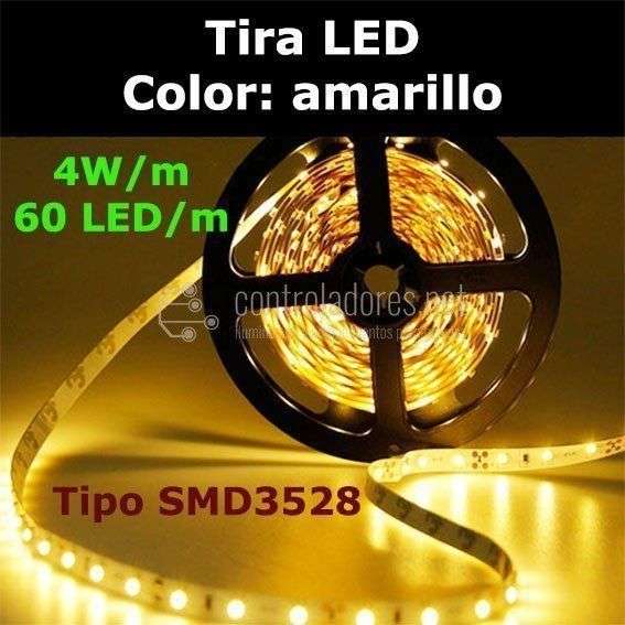 Tira LED AMARILLO 60 LED/m 4W/m