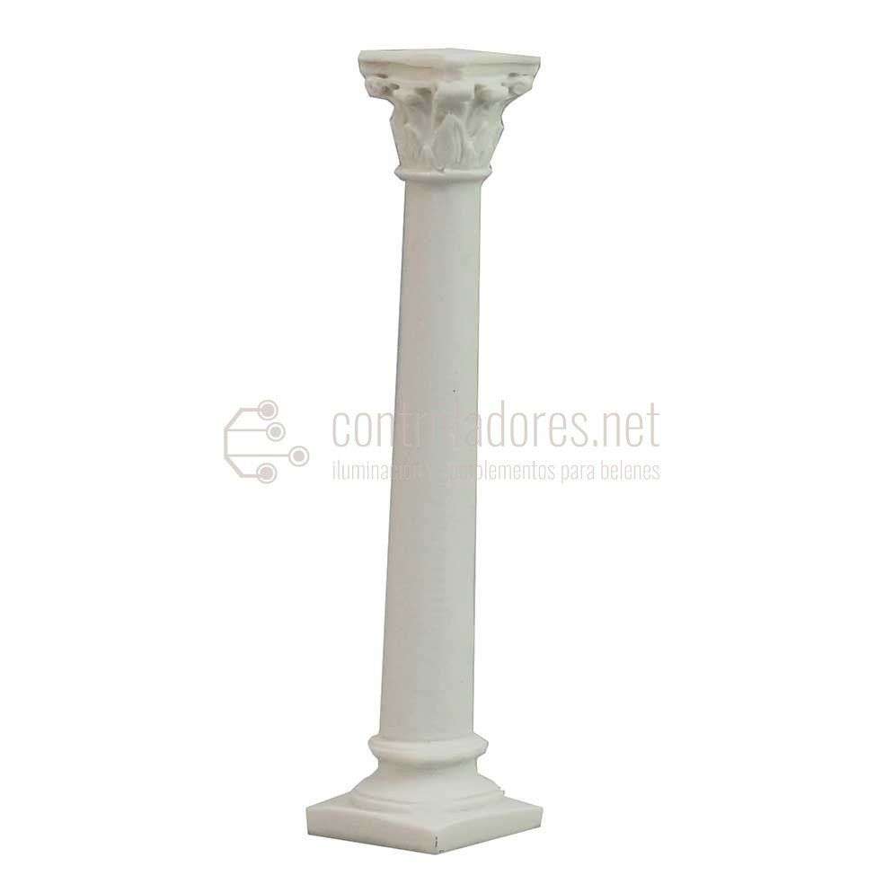 Columna blanca de resina ( 9,5cm.)
