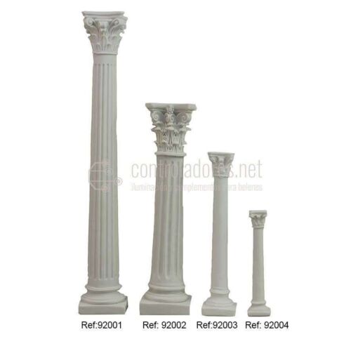 Columna blanca de resina ( 15cm.)