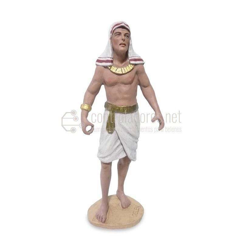 Egipcio porteador lado izquierdo (dos brazos bajos)